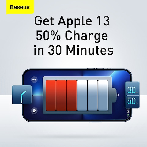 Baseus 30W USB C PD Fast Charger 1 Port Type-C and Dual Port QC3.0 Quick Wall Adapter EU Plug Black