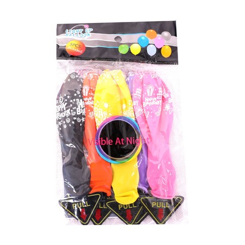 Tiba Party Balloon - Visible at Night - 5 Pieces