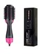 Generic 3-In-1 Hot Air Hair Dryer Volumizer Brush Black/Pink