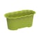 Cosmoplast Oval Planter With Tray Olive Green 18L
