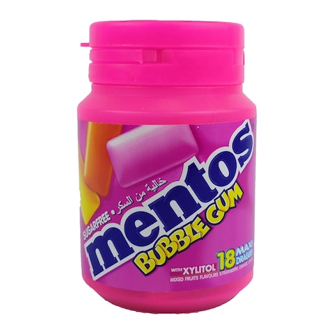 Mentos Sugar Free Bubble Gum with Mixed Fruits - 64 gram