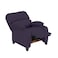 In House Velvet Classic Recliner Chair - Dark Purple - NZ71