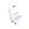 SEEKEN 20W Neutra-Duo Dual Rapid Travel Charger - White    Fast Charging   2 in 1   Compact   Power Delivery   Premium Design   High-Quality.