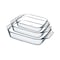 Pyrex Rectangle Glass Set 3 Pieces