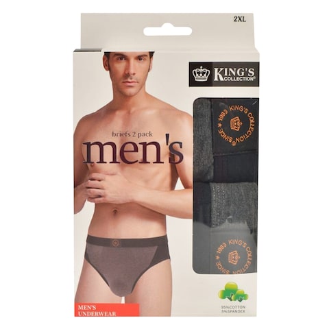 King&#39;s Collection 539 Briefs For Men XXL 2 Pieces