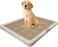 Dog Toilet for Training, dog potty training, Indoor Outdoor, Keep paws and floor clean, Small breed dog Toilet with tray, Portable, Easy To Clean, Reliable, Beige &amp; Brown Colors, Small 66 Cm Length