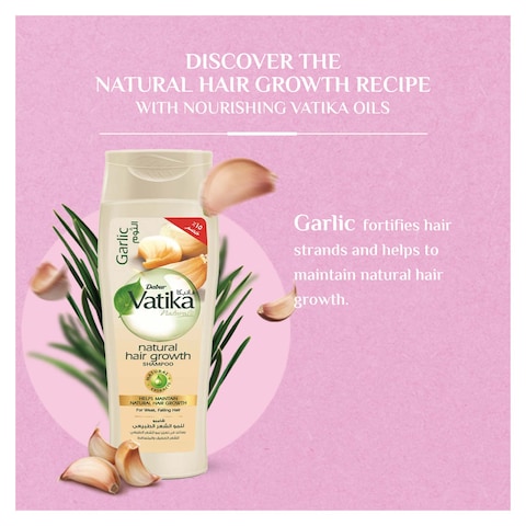 Vatika Naturals Garlic Shampoo for Weak Hair - 360ml