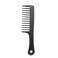 Generic-24.5cm Hair Brush Wide Tooth Comb Black ABS Plastic Heat-resistant Large Wide Tooth Comb For Hair Styling Tool