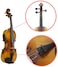 Mike Music 4, 4 Full Size Acoustic Eq Electric Violin Fiddle Kit Solid Wood Spruce Face With Bow Hard Case Shoulder Rest, Cable, Extra Strings (Acoustic Eq Electric)