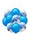 Party Time 10-Piece Birthday Party Inflatable Balloon Set 12inch - Blue