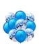 Party Time 10-Piece Birthday Party Inflatable Balloon Set 12inch - Blue