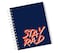 A4  Hardcover Notebook Rad Stay Rad College Spiral Notebook with Premium High Quality Paper