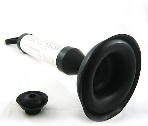 Lushh  Drain Buster , Powerful Multi-Drain Plunger Two Heads Clears Tough Clogs Toilet Sink