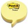 Post-it&reg; 2007SP Speech Bubble Notes, 75 Sheets Yellow