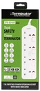 Terminator Brand UK Socket Power Extension With Individual Switches - 4way 5M