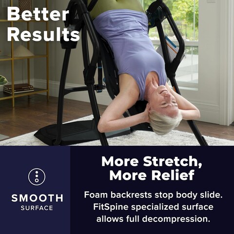 Teeter FitSpine LX9 Inversion Table, Deluxe Easy-to-Reach Ankle Lock, Back Pain Relief Kit, FDA-Registered