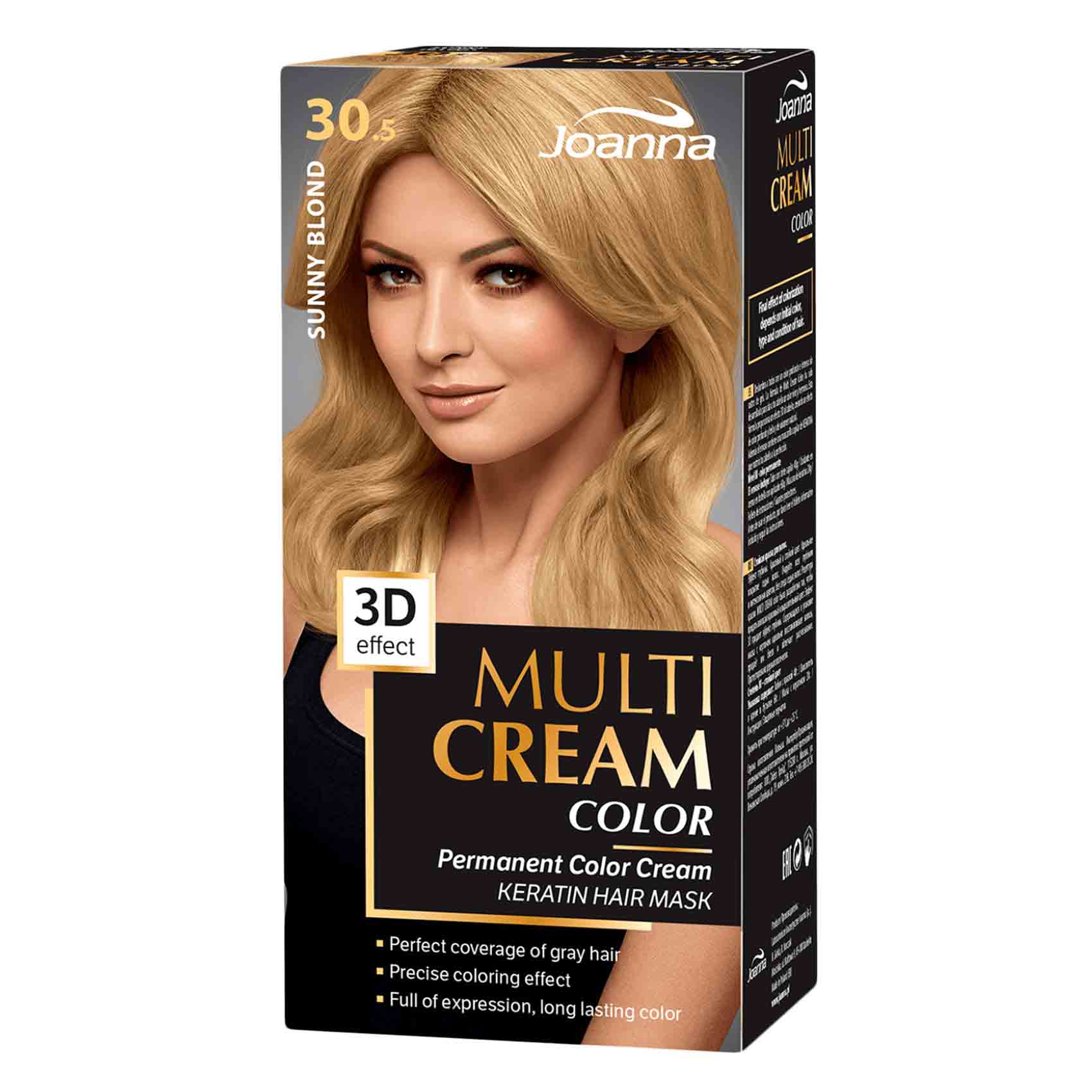 Joanna Hair Color Multi Cream 3D Effect 30.5 Sunny Blond