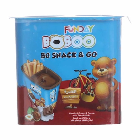 Funday Bread Sticks with Hazelnut and Milk Cream - 33 gram