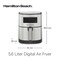 Hamilton Beach Digital Air Fryer 35075ME Silver 1700W