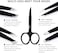 Sabado Tweezers Set Of 5 Pieces Curved Scissors Features Professional Stainless Steel Tweezers, Eyebrow, Sprinter, Curly Hair For Best Precision Tweezers (Black) Black