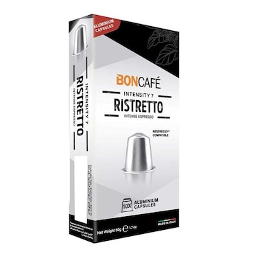 Bon Cafe Ristretto Nespresso Compatible Capsules - 10 Capsules