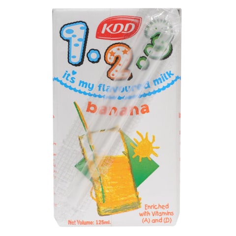 KDD Banana Milk 125ml price in Kuwait Carrefour Kuwait