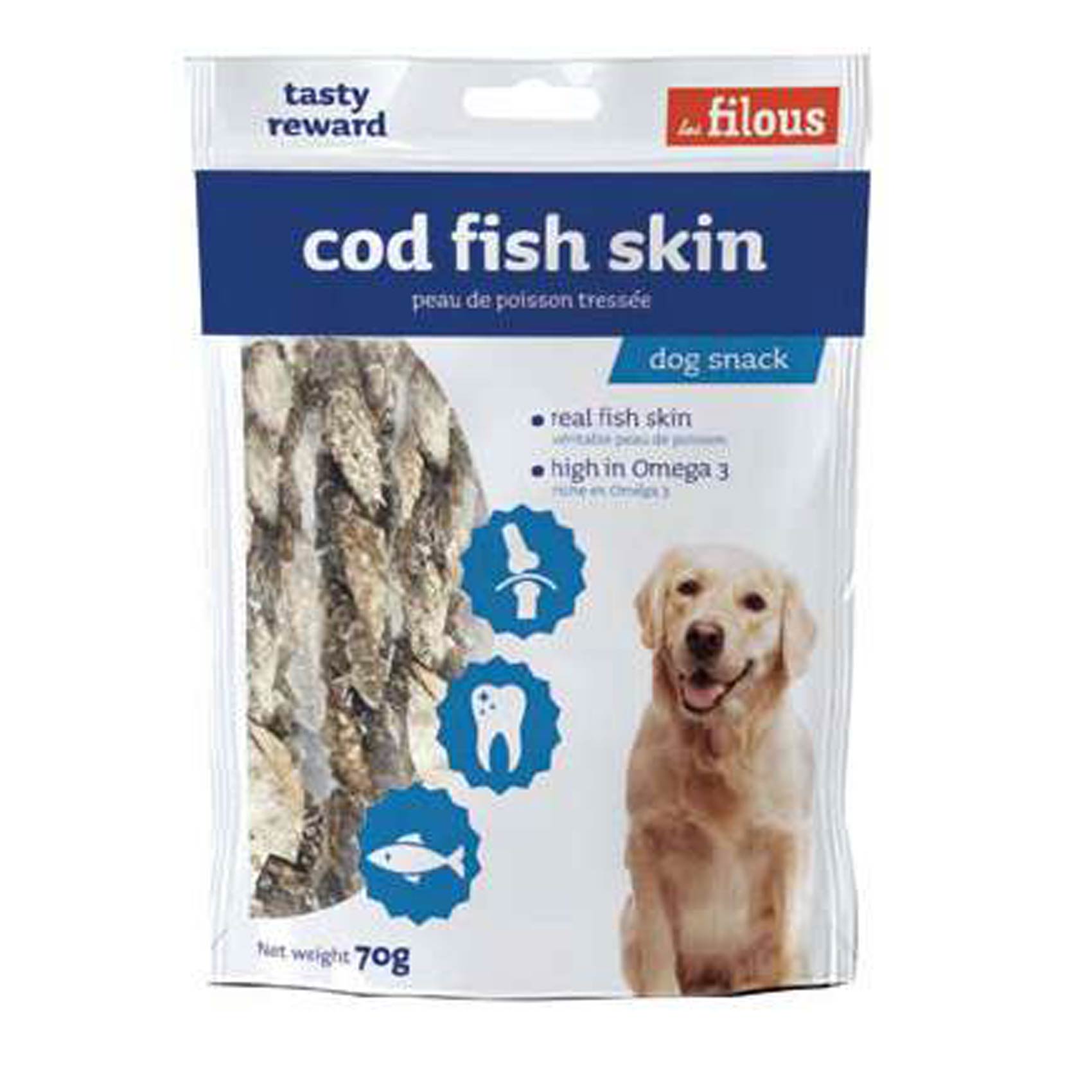 Buy Les Filous Cod Fish Skin 70g Online | Carrefour UAE