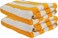 Comfy Set of 2 600 gsm 100% Cotton Pool &amp; Bath Towel 90x180cms -Yellow