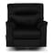 In House Velvet Rocking &amp; Rotating Recliner Chair - Black - AB01
