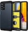 Spigen Tough Armor designed for Samsung Galaxy A72 case cover with Extreme Impact Foam - Metal Slate