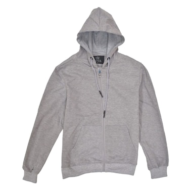 King&#39;s Collection 852 Zipped Sweatshirt Hoodie Medium Ash Grey