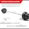 Sparnod Fitness 50kg Adjustable Dumbbell &amp; Barbell Weight Set Set with 4 Rods and 14 Plates - Dumbbells with Anti-slip Grip, Barbell rod &amp; Carry Case (SD-50)
