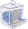 Generic Home Acrylic Cotton Bud Holder Cotton Swabs Storage Box, Clear