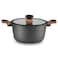 Fissman Stockpot Diamond 24cm With Glass Lid - Aluminium With Non-Stick Coating