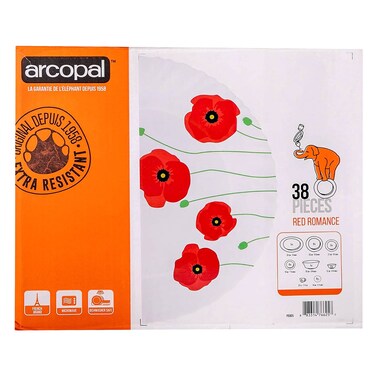 أركوبال طقم عشاء 38 قطع