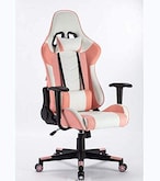 Buy LANNY Gaming Chair High Back Computer Chair JLT2022 Chrome Desk Chair PC Racing Executive Ergonomic Adjustable Swivel Task Chair and Lumbar Support (pink) in UAE