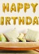 Generic 13-Piece Happy Birthday Letters Hanging Foil Balloon Set