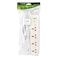 Terminator 4 Way Universal Power Extension Socket with Indicator 1.00MM 2 Wire Off White Body 2M Cable 13A Plug