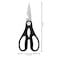 Kitchen Scissor - 3 in 1 Purpose Stainless Steel, Plastic All-Purpose Scissor  (Silver, Pack of 1)