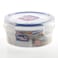 Lock &amp; Lock Stackable Airtight Round Food Container Clear/Blue 300ml