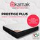 Karnak Home Prestige Plus Pillow Top Pocketed Spring (Soft Feel) Turn-Free Mattress With 2 Free Pillows, 7 Years Warranty, Thickness 25Cm (Uk Single - W90 X L190Cm)