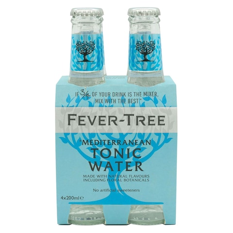 Fever-Tree Mediterranean Tonic Water 200ml Pack of 4