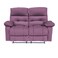 إن هاوس كرسي استرخاء مزدوج منجد بالمخمل - بنفسجي فاتح - NZ60