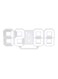 Generic Multifunctional LED Digital Wall Clock 12H/24H Time Display With Alarm White