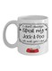 muGGyz Thank You Message Printed Ceramic Coffee Mug White/Orange