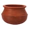 Royalford Sambar Pot, Handmade Clay Cookware, Rf10583 100% Natural Clay Non-Toxic &amp; Eco-Friendly Can Be Used On Gas Stove Or Open Fire, Red