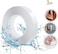 Fitto 3 Meter Double Sided Adhesive Silicon Tape, Grip Tape, Transparent, Heavy Duty, Heat Resistant, Multi-Functional, Removable, No Trace, Anti-Slip, 3 Meter