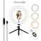 Docooler-26cm/10 Inch LED Ring Light with Tripod Stand Phone Holder Remote Shutter 3200K-5500K Dimmable Table Camera Light Lamp 3 Light Modes &amp; 10 Brightness Level for Video Photo Studio Live Stream