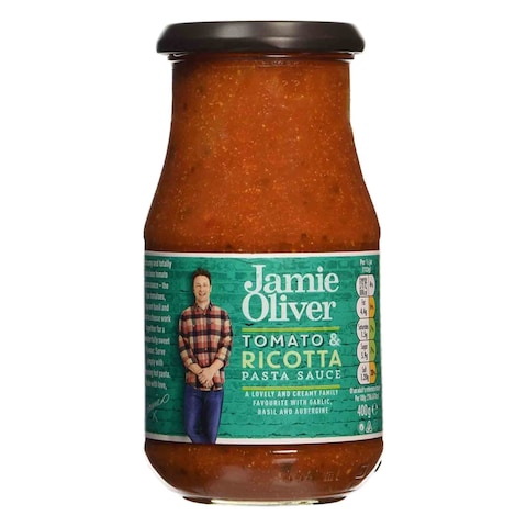 Jamie Oliver Pasta Sauce Tomato Ricotta And Basil 400g