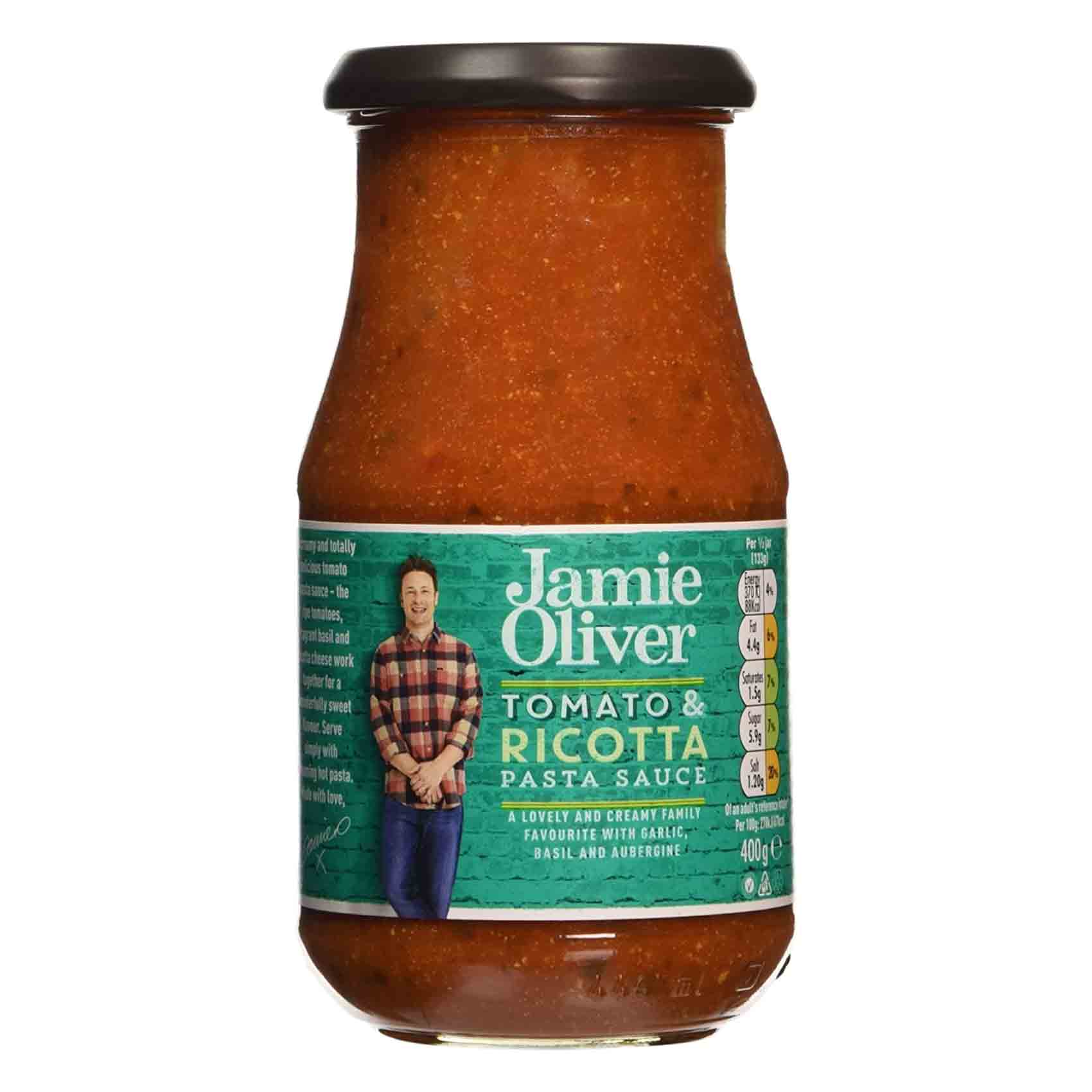 Jamie Oliver Pasta Sauce Tomato Ricotta And Basil 400g